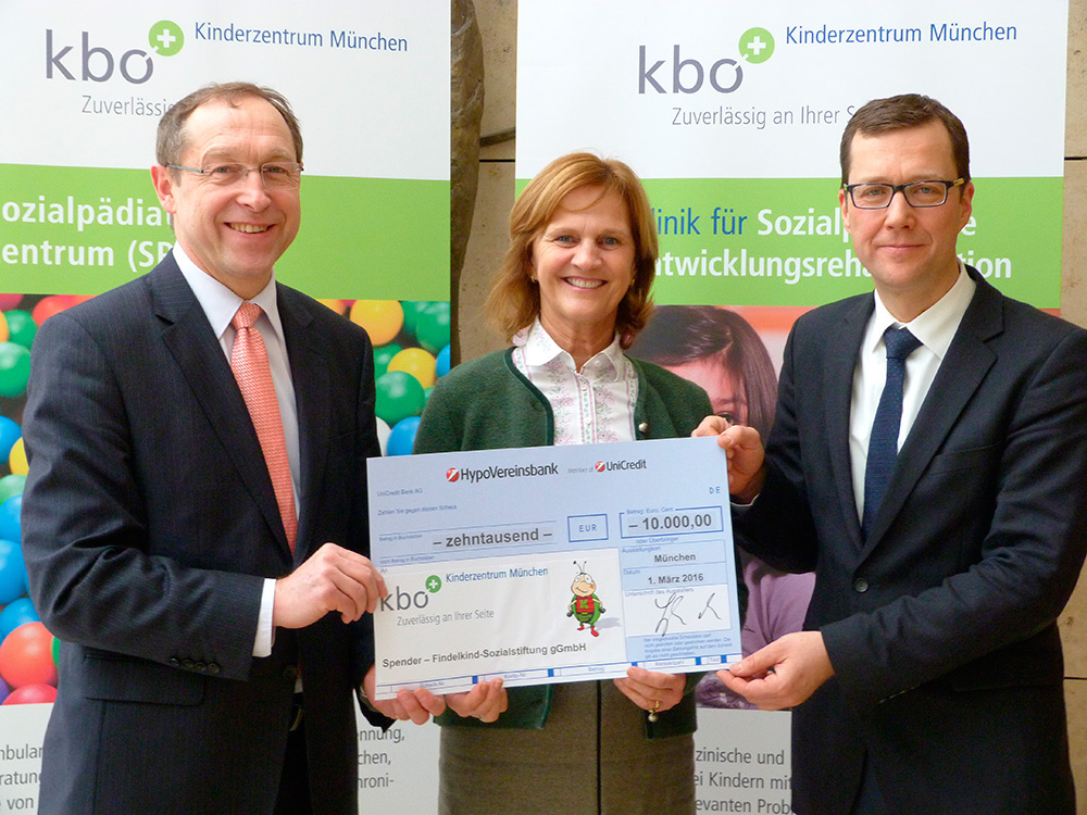 Spendenübergabe kbo-Kinderzentrum München